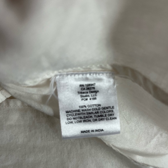 Nili Loton Ivory Tara Button Down Shirt - Picture 10 of 11